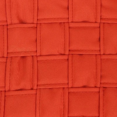 Sunnydaze Decor Sunnydaze Polyester Quilted Weave 2-Person Hammock With Curved Bamboo Spreader Bars - 450 Lb Weight Capacity - Salmon - Image 3