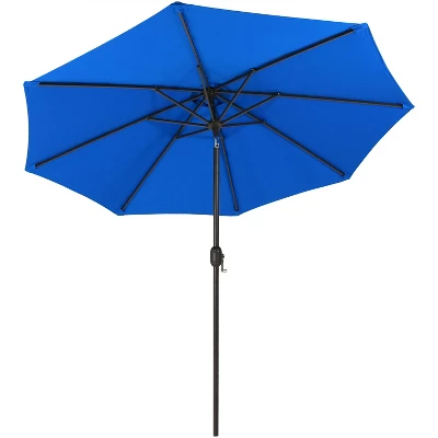 Sunnydaze Decor Sunnydaze Outdoor Aluminum Solution-Dyed Sunbrella Patio Umbrella With Auto Tilt And Crank - 9' - Image 9