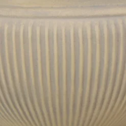 Sunnydaze Decor Sunnydaze Indoor/Outdoor Patio, Garden, Or Porch Weather-Resistant Double-Walled Elizabeth Ribbed Urn Flower Pot Planter - 15"