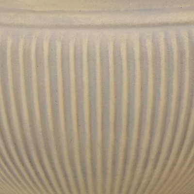 Sunnydaze Decor Sunnydaze Indoor/Outdoor Patio, Garden, Or Porch Weather-Resistant Double-Walled Elizabeth Ribbed Urn Flower Pot Planter - 15"