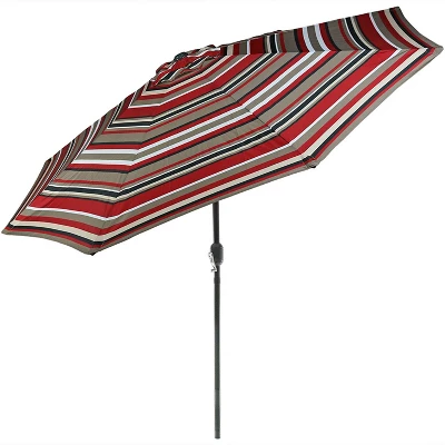 Sunnydaze Decor Sunnydaze Outdoor Aluminum Patio Umbrella, Tilt, And Crank - 9' - Image 9