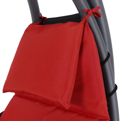 Sunnydaze Decor Sunnydaze Outdoor Hanging Chaise Floating Lounge Chair With Canopy Umbrella And Stand - Image 4