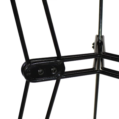 Sunnydaze Decor Sunnydaze Indoor Modern Furniture Steel Wire Bar Table With Faux Woodgrain Tabletop - Brown - Image 6