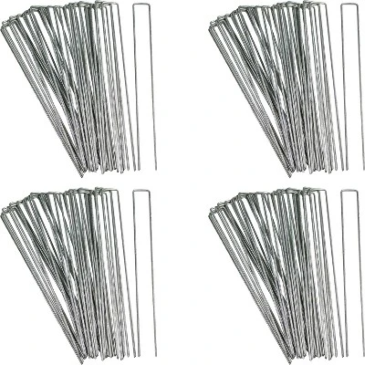 Sunnydaze Decor Sunnydaze Outdoor Lawn And Garden Galvanized Steel Staple Stakes For Landscape Fabric, Fences, And Sod - 12" - Image 5