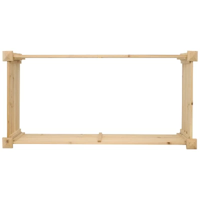 Sunnydaze Decor Sunnydaze Outdoor Rectangular Wood Raised Garden Bed For Flower, Vegetable, And Herb Gardening - 24" W X 48.25" L X 12.25" H - Brown - Image 6