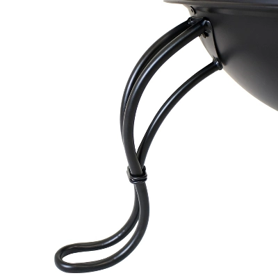 Sunnydaze Decor Sunnydaze Outdoor Backyard Patio Steel Wood-Burning Fire Pit Chiminea With Rain Cap And Mesh Sides - 66" - Black - Image 3