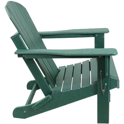 Sunnydaze Decor Sunnydaze Portable, Foldable, Outdoor Adirondack Chair - All-Weather Design - 300-Pound Capacity - 34.5" H - Image 8