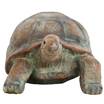 Sunnydaze Decor Sunnydaze Indoor/Outdoor Glass Fiber Reinforced Concrete Talia The Tortoise Patio Garden Yard Entryway Decorative Statue - 29" - Image 4