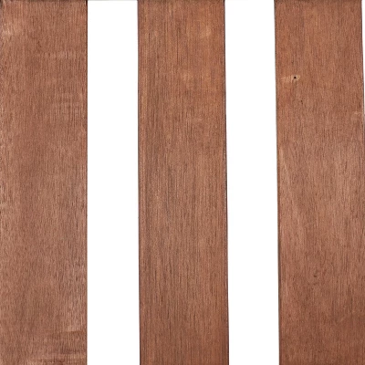 Sunnydaze Decor Sunnydaze Outdoor Meranti Wood With Teak Oil Finish Modern Rustic Wooden 2-Person Bench Seat - Brown - Image 3