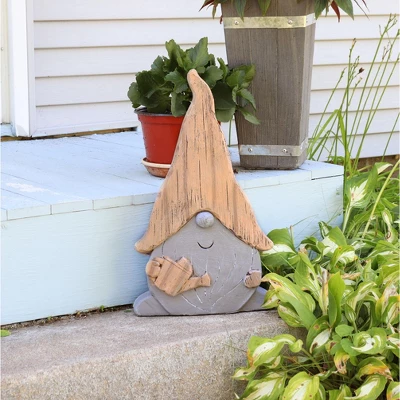 Sunnydaze Decor Sunnydaze Basil The Gardening Gnome Statue - Indoor/Outdoor Decorative Figurine - 18" - Image 8