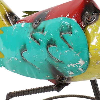 Sunnydaze Decor Sunnydaze Indoor/Outdoor Metal Roadrunner Garden Statue, 12" - Image 3