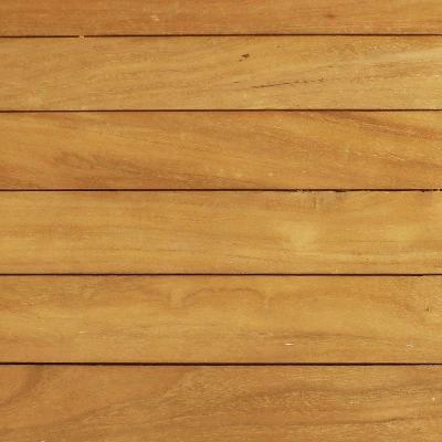 Sunnydaze Decor Sunnydaze Outdoor Solid Teak Wood With Stained Finish Rectangular Patio Dining Table - 48" - Light Brown - Image 6