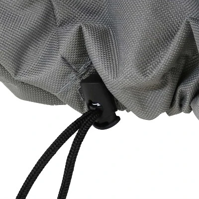 Sunnydaze Decor Sunnydaze Outdoor Heavy-Duty Weather-Resistant 300D Polyester Round 2-Tone Fire Pit Cover - Gray And Green - Image 2