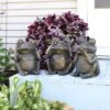 Sunnydaze Decor Sunnydaze 14" Indoor/Outdoor 3 Wise Frogs Statue Trio Set - Hear No Evil, See No Evil, Speak No Evil