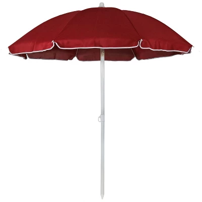 Sunnydaze Decor Sunnydaze Outdoor Travel Portable Beach Umbrella With Tilt Function And Push Open/Close Button - 5' - Image 13