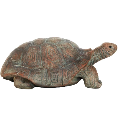 Sunnydaze Decor Sunnydaze Indoor/Outdoor Glass Fiber Reinforced Concrete Talia The Tortoise Patio Garden Yard Entryway Decorative Statue - 29" - Image 5