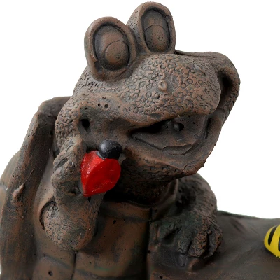 Sunnydaze Decor Sunnydaze Tic Tac Toe Turtles Concrete Garden Statue - 7.5-Inch - Image 3