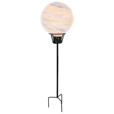 Sunnydaze Decor Sunnydaze Outdoor In-Ground Steel Gazing Globe Stand - 24" - Black - Image 6