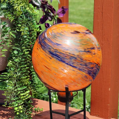 Sunnydaze Decor Sunnydaze Indoor/Outdoor Artistic Gazing Globe Glass Garden Ball For Lawn, Patio Or Indoors - 10" Diameter - Image 3