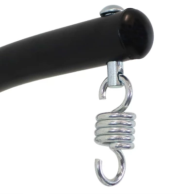 Sunnydaze Decor Sunnydaze Indoor/Outdoor Durable Powder-Coated Steel U-Shaped Hanging Egg Chair Swing Stand - 76" - Black - Image 2