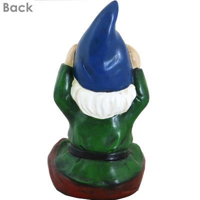 Sunnydaze Decor Sunnydaze Sage The Yoga Garden Gnome Lightweight Indoor/Outdoor Resin Lawn And Garden Statue - 11" H - Image 3