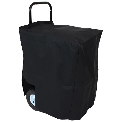 Sunnydaze Decor Sunnydaze Outdoor Firewood Log Rack Cart Carrier With Heavy-Duty Weather-Resistant Polyester Cover - Black - Image 5