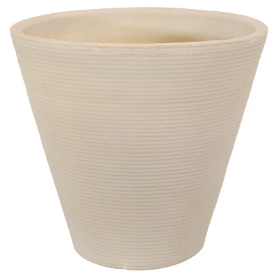Sunnydaze Decor Sunnydaze Indoor/Outdoor Patio, Garden, Or Porch Weather-Resistant Double-Walled Walter Flower Pot Planter - 15.5" - Antique White - Image 10