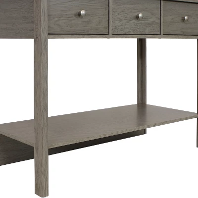 Sunnydaze Decor Sunnydaze MDF Indoor Entryway Console Table With 3 Drawers - 30" H - Thunder Gray - Image 6