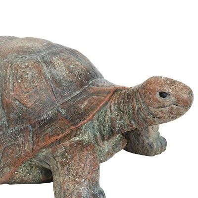 Sunnydaze Decor Sunnydaze Indoor/Outdoor Glass Fiber Reinforced Concrete Talia The Tortoise Patio Garden Yard Entryway Decorative Statue - 29" - Image 2