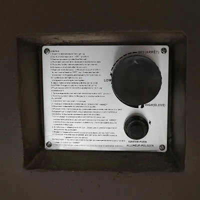 Sunnydaze Decor Sunnydaze 55,000 BTU Rectangular Outdoor Propane Gas Fiberglass Fire Pit Table With Lava Rocks - 56" L - Brown - Image 3