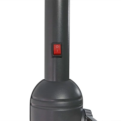 Sunnydaze Decor Sunnydaze Outdoor Aluminum Patio Umbrella With Solar LED Lights, Tilt, And Crank - 9' - Image 9