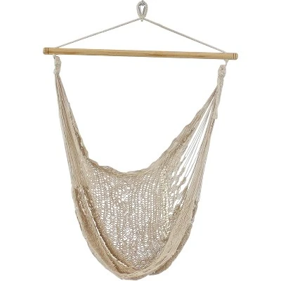 Sunnydaze Decor Sunnydaze Lightweight Cotton/Nylon Rope Outdoor Mayan Hammock Chair - Image 9