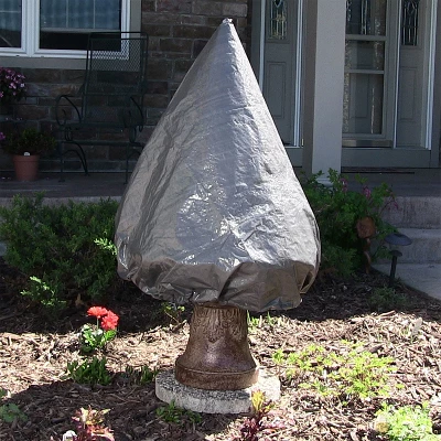 Sunnydaze Decor Sunnydaze Outdoor Weather-Resistant Medium Tiered Water Fountain Feature Protective Cover - Gray - Image 4