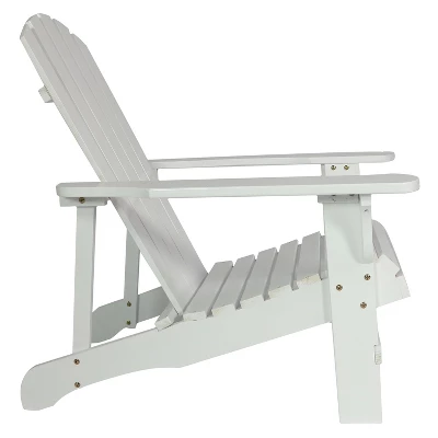 Sunnydaze Decor Sunnydaze Fir Wood Painted Finish Coastal Bliss Outdoor Adirondack Chair - Image 5