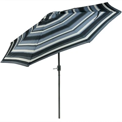 Sunnydaze Decor Sunnydaze Outdoor Aluminum Patio Umbrella, Tilt, And Crank - 9' - Image 8