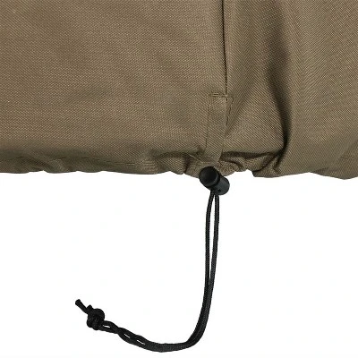 Sunnydaze Decor Sunnydaze Outdoor Weather-Resistant Secure Fit Water Fountain Feature Protective Cover - 38" X 70" - Khaki - Image 2