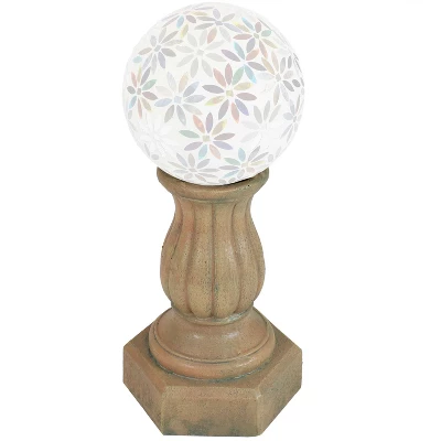 Sunnydaze Decor Sunnydaze Contemporary Pillar Indoor/Outdoor Column-Style Gazing Globe Stand For 10 To 12-Inch Gazing Balls - 16" H - Image 5