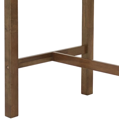 Sunnydaze Decor Sunnydaze Indoor Wooden Arnold Counter-Height Dining Table For The Kitchen Or Dining Room - Weathered Oak Finish - Image 4