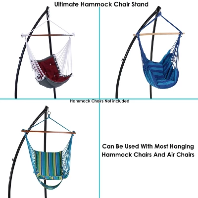 Sunnydaze Decor Sunnydaze Durable Indoor/Outdoor Metal X-Stand Only For Hanging Hammock Chair - 250 Lb Weight Capacity - Image 9