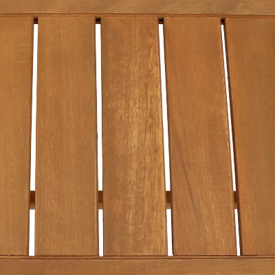 Sunnydaze Decor Sunnydaze Outdoor Meranti Wood With Teak Oil Finish Rectangular Wooden Patio Coffee Table - 35" - Brown - Image 6