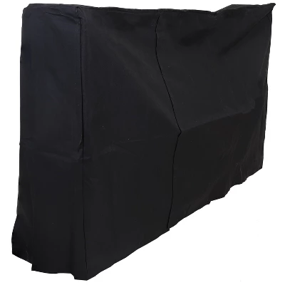 Sunnydaze Decor Sunnydaze Outdoor Weather-Resistant Heavy-Duty Durable PVC Firewood Log Rack Holder Cover - Black - Image 8