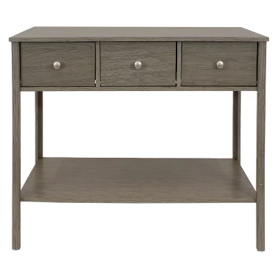 Sunnydaze Decor Sunnydaze MDF Indoor Entryway Console Table With 3 Drawers - 30" H - Thunder Gray - Image 2
