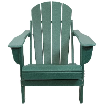 Sunnydaze Decor Sunnydaze Portable, Foldable, Outdoor Adirondack Chair - All-Weather Design - 300-Pound Capacity - 34.5" H - Image 6