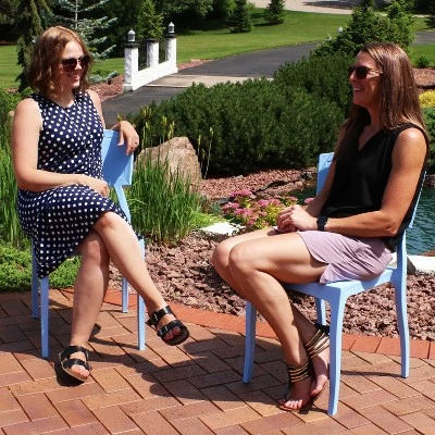 Sunnydaze Decor Sunnydaze Plastic All-Weather Commercial-Grade Elmott Indoor/Outdoor Patio Dining Chair - Image 4