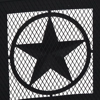 Sunnydaze Decor Sunnydaze Outdoor Portable Camping Or Backyard Steel Large All Star Fire Pit Bowl With Spark Screen And Cooking Grate - 30" - Black - Image 6