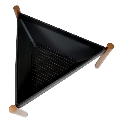 Sunnydaze Decor Sunnydaze Outdoor Camping Or Backyard Steel Triangle Fire Pit With Wood Grate, Log Poker, And Spark Screen - 31" - Copper Finish - Image 7