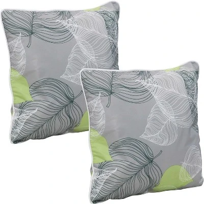 Sunnydaze Decor Sunnydaze Indoor/Outdoor Square Accent Decorative Throw Pillows For Patio Or Living Room Furniture - 16" - 2pc - Image 7