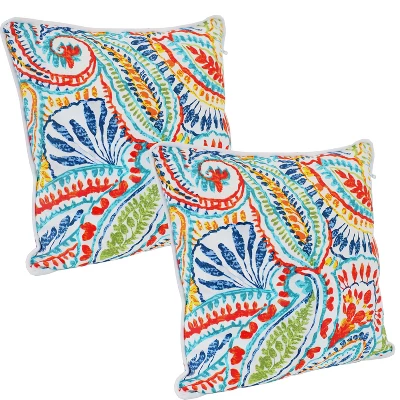 Sunnydaze Decor Sunnydaze Indoor/Outdoor Square Accent Decorative Throw Pillows For Patio Or Living Room Furniture - 16" - 2pc - Image 11