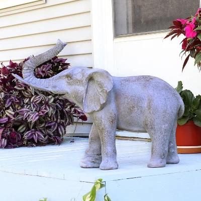 Sunnydaze Decor Sunnydaze 18.5" Elijah The Excellent Elephant Indoor And Outdoor Garden And Home Statue - Image 4