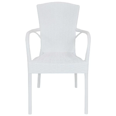 Sunnydaze Decor Sunnydaze Faux Wood Design Plastic All-Weather Commercial-Grade Segesta Indoor/Outdoor Patio Dining Chair - Image 6